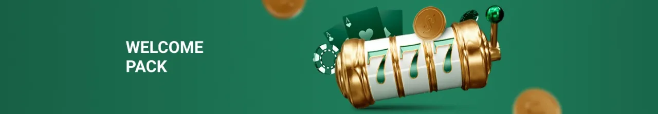 WELCOME PACK + slot machine strip